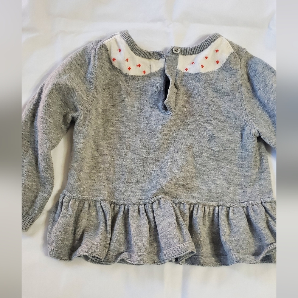 Gray Ruffled Kids Top - Picture 2 of 2